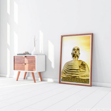 Sinus Art Poster 60x90cm Künstlerische Fotografie Poster Thailändischer Buddha bei Sonnenaufgang