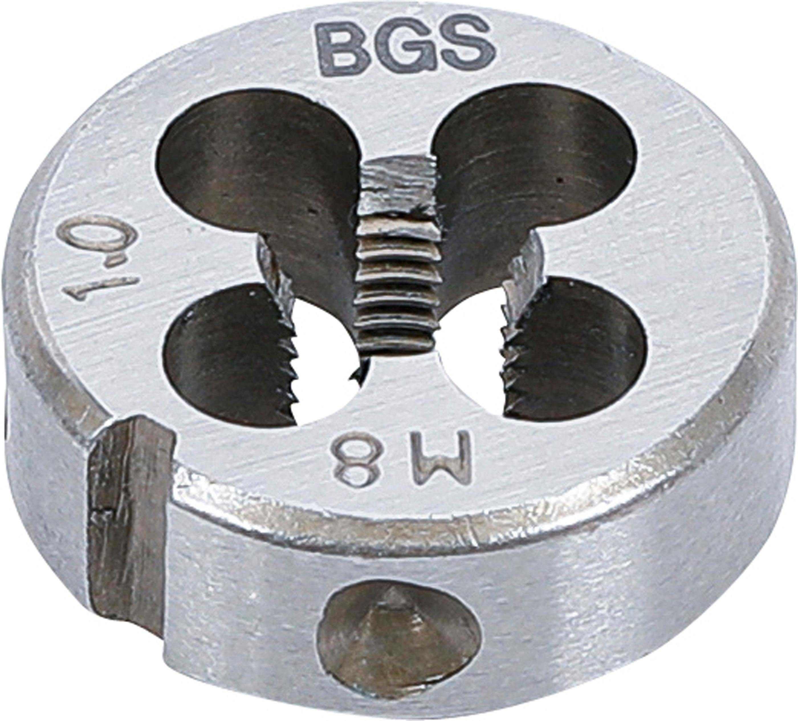 BGS technic Gewindeschneideisen Gewindeschneideisen, 25 M8 x x mm 1,0