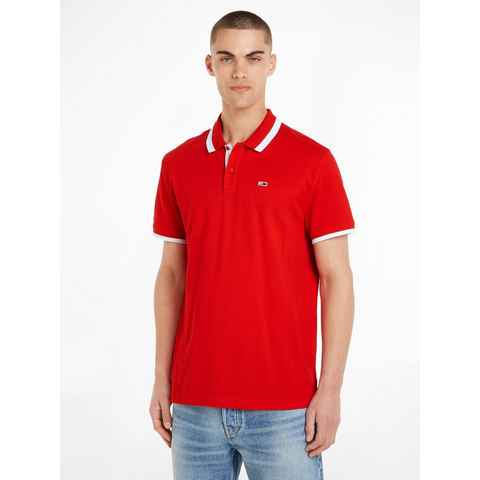 Tommy Jeans Poloshirt TJM REG SOLID TIPPED POLO mit Polokragen