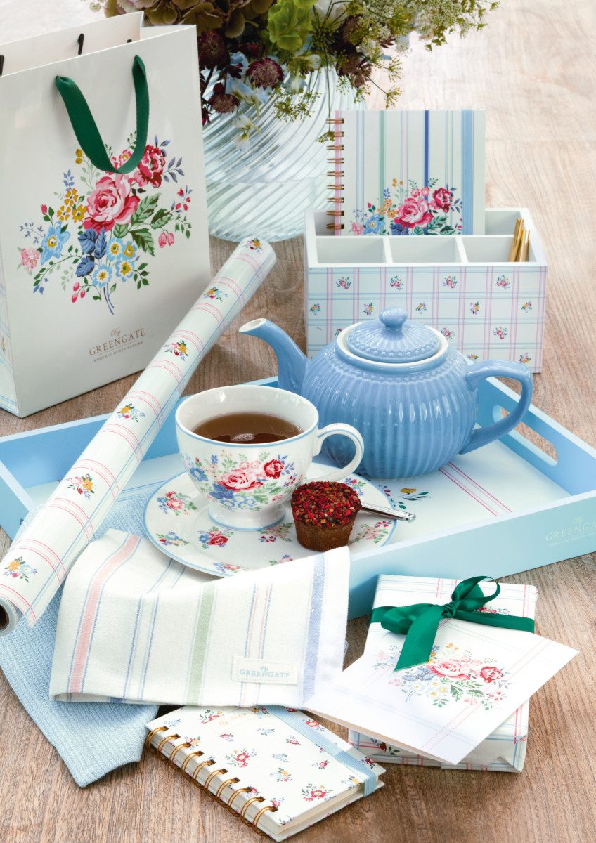 Greengate Serviettenring Elina Serviettenhalter white 19x19x4cm, Holz