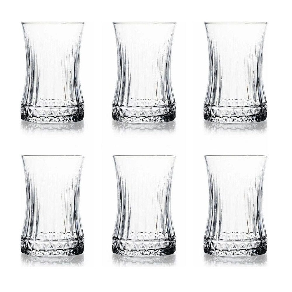 Pasabahce Cappuccinotasse Pasabahce Elysia Teeglas 170 ml 6er Set, Glas