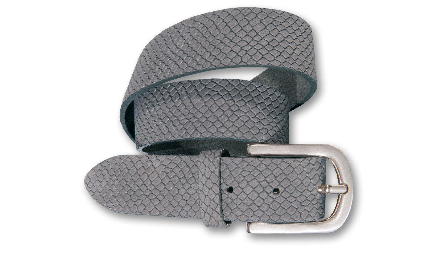 Silbergift Ledergürtel Ledergürtel mit stylischer Animal-Prägung