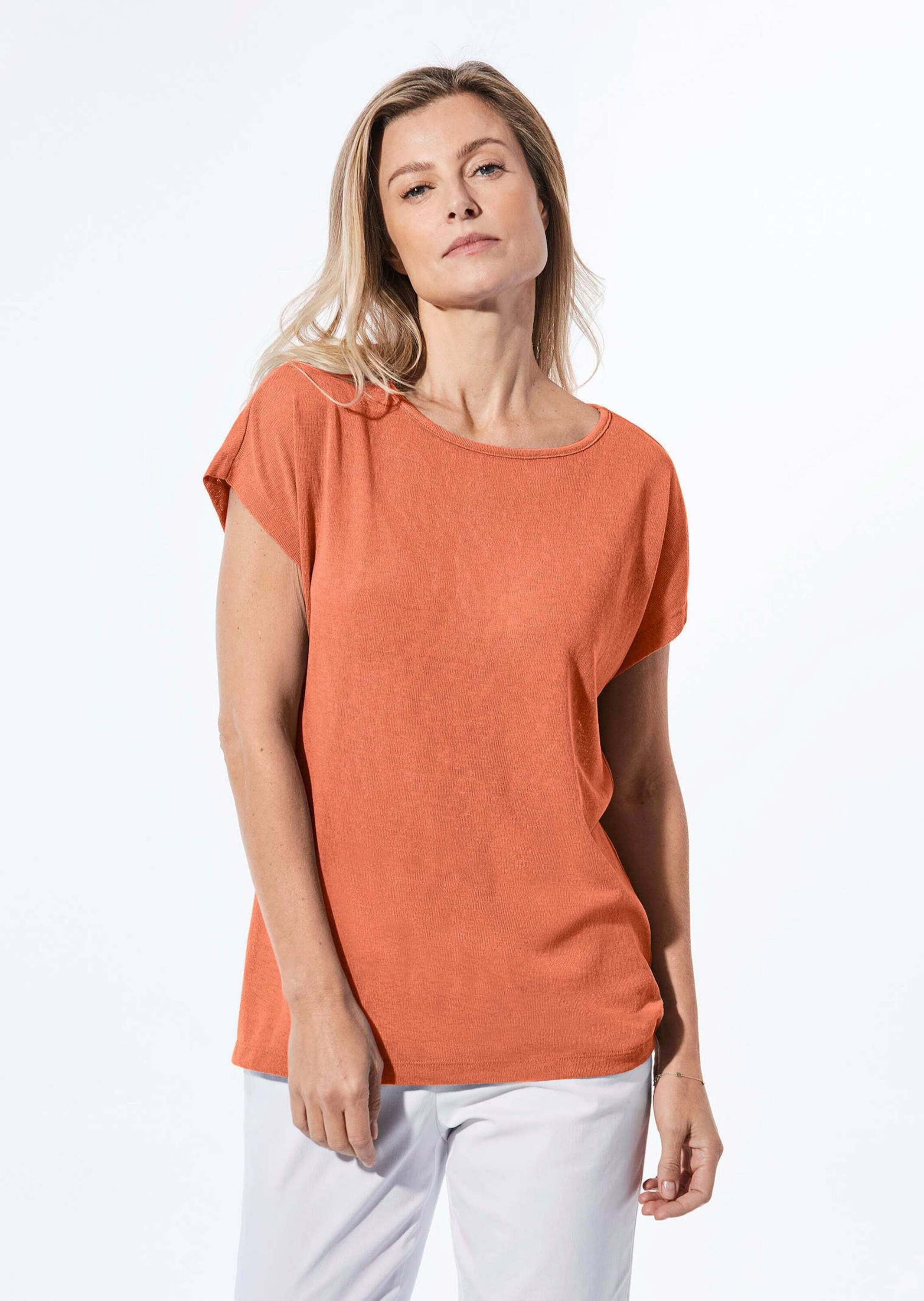 GOLDNER T-Shirt Shirt in Leinenoptik günstig online kaufen