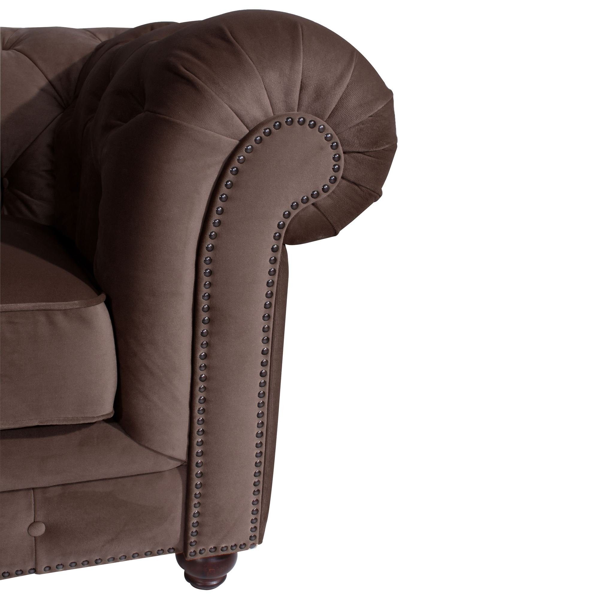 aufm 58 1-St), (Sparpreis / Kessel 22477 Sessel Versand, braun Sitz Samtvelours inkl. nussbaum Sessel verarbeitet,bequemer Kostenlosem Bezug Kathe Buche dunkel hochwertig