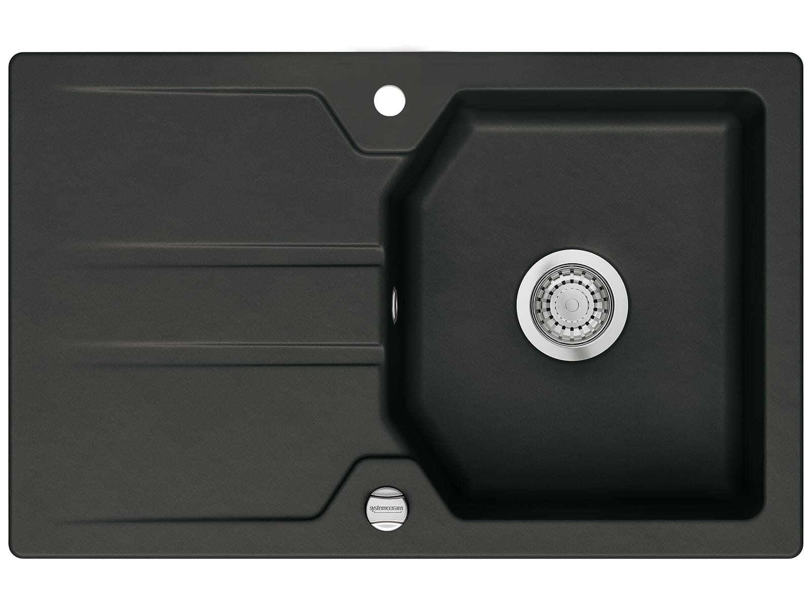 Systemceram Küchenspüle 50220287G, rechteckig, 80/51 cm, (1 St)