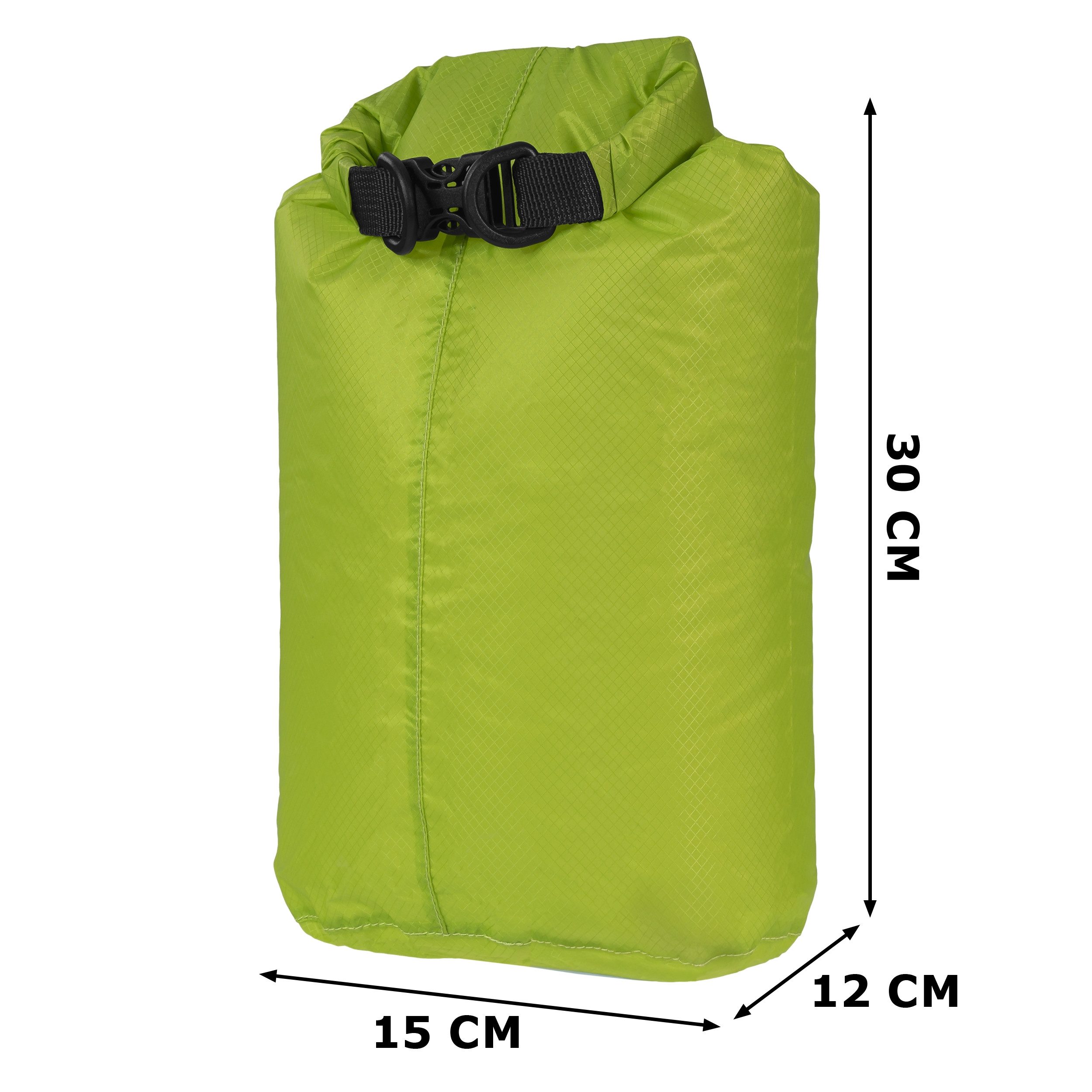 SCHNORR Rucksack Drybag 5L Grün ultraleicht 45g, wasserdichter Packbeutel 20D Nylon