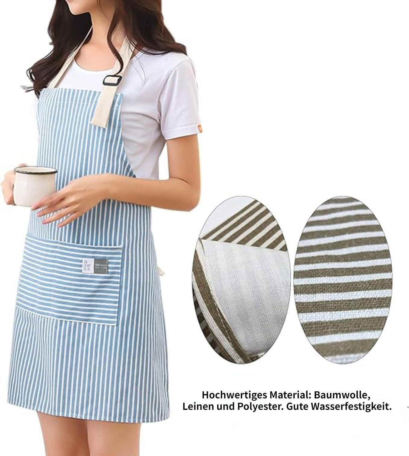 Blusmart Kochschürze Küchenschürzen im 2er-Pack, (Wasserdicht, günstig online kaufen