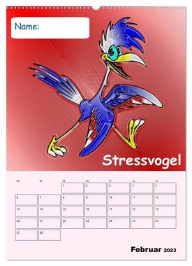 CALVENDO Wandkalender Spaßvogel-Kalender / Planer (Premium, hochwertiger DIN A2 Wandkalender 2023, Kunstdruck in Hochglanz)