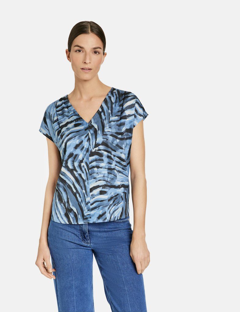 GERRY WEBER Blusenponcho Gerry Weber Edition / Da. Bluse / T-SHIRT 1/2 ARM