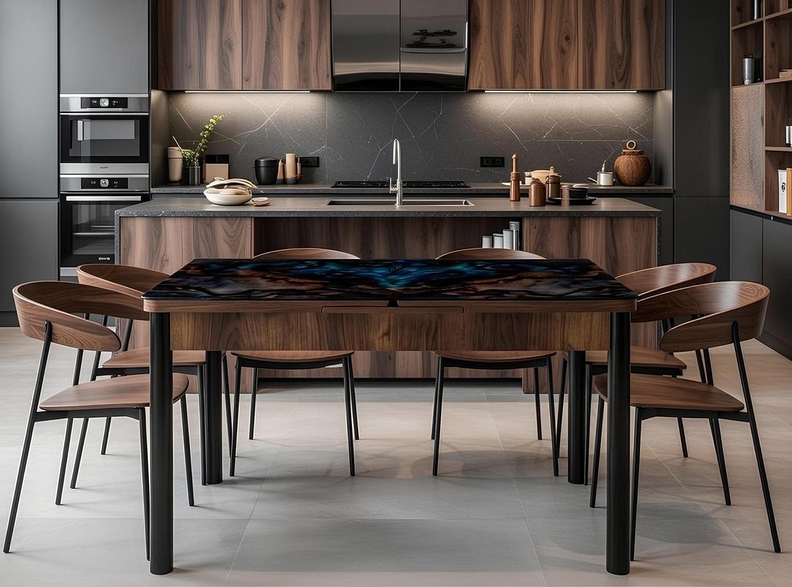 Xlmoebel Esstisch Moderner quadratischer Esstisch aus Holz in Weiß für dein Zuhause, Made in Europa