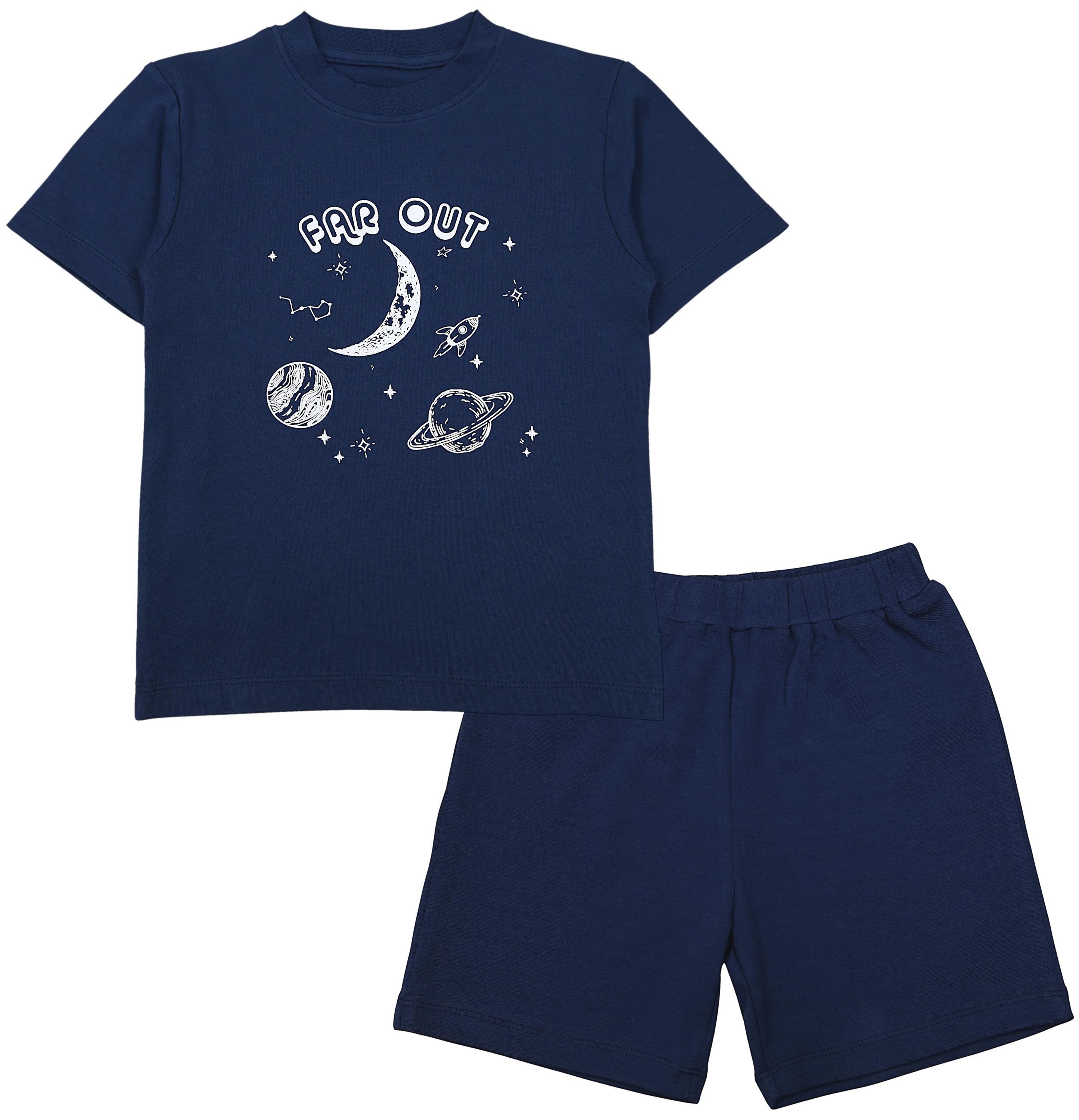 TupTam Schlafanzug Kinder Jungen Pyjama Schlafanzug Set Kurzarm 2-teilig Sommer