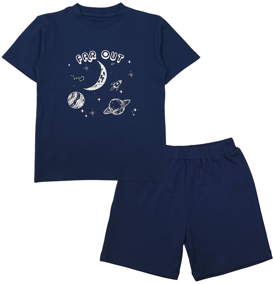 TupTam Schlafanzug Kinder Jungen Pyjama Schlafanzug Set Kurzarm 2-teilig Sommer