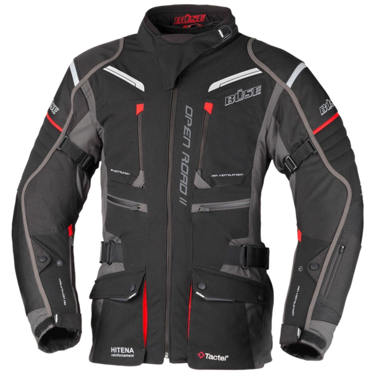 Büse Motorradjacke Büse Open Road II Textiljacke schwarz Damen 52