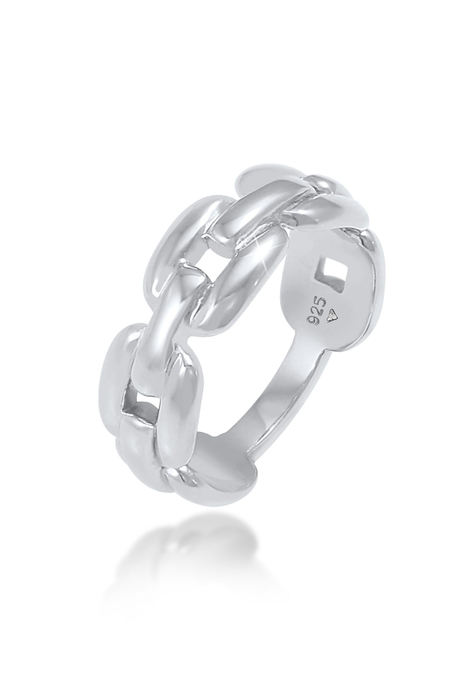 Elli Fingerring Glieder Panzer Design 925 Silber, Knoten günstig online kaufen