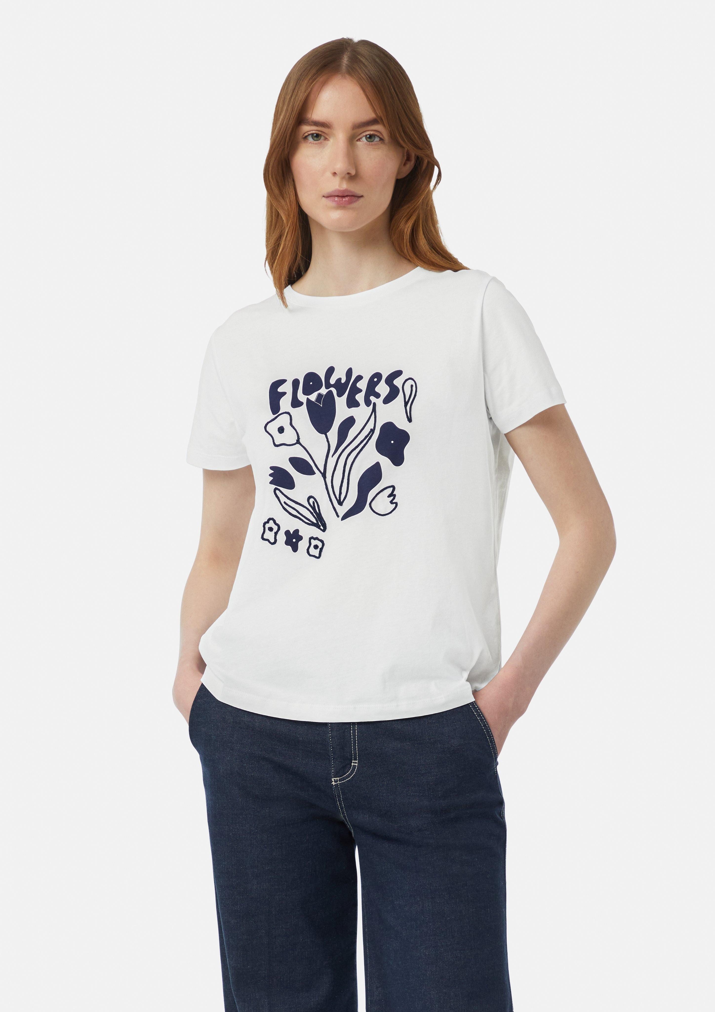 comma casual identity Kurzarmshirt T-Shirt mit günstig online kaufen