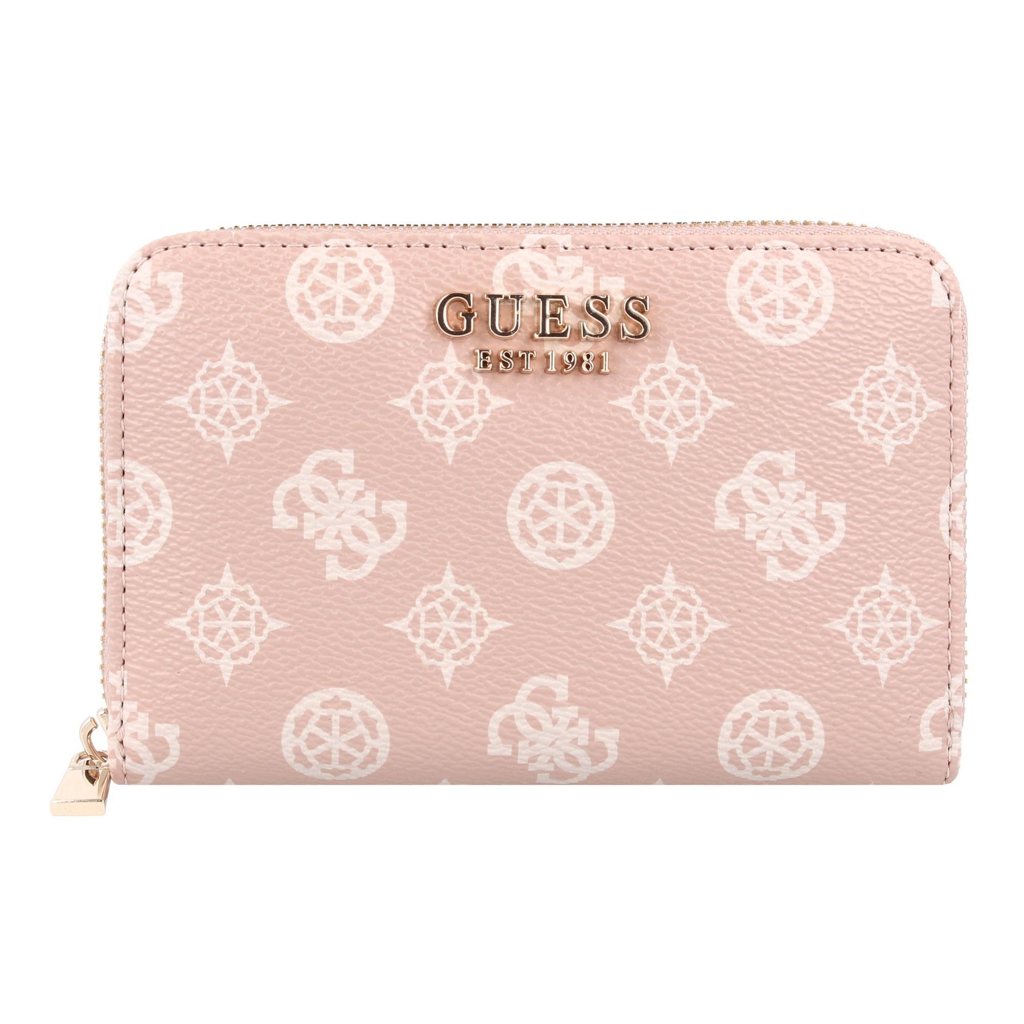 Guess Geldbörse Laurel, logo rose light Polyurethan