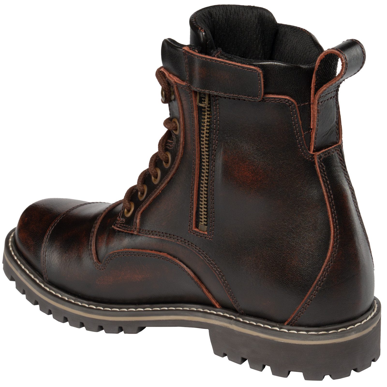 Kochmann Boots Kochmann Palermo Motorradstiefel Whisky Braun 42 Motorradstiefel (Packung, Antistatische und Öl- und Benzinfeste Sohle) motorradstiefel für herren