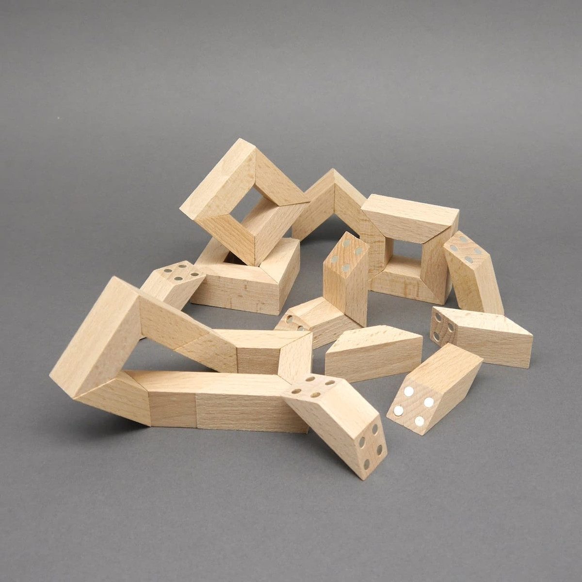 Philos Spiel MATH MAKER - kreatives Konstruktionsspiel, Geschicklichkeitsspiel, Holzspiel