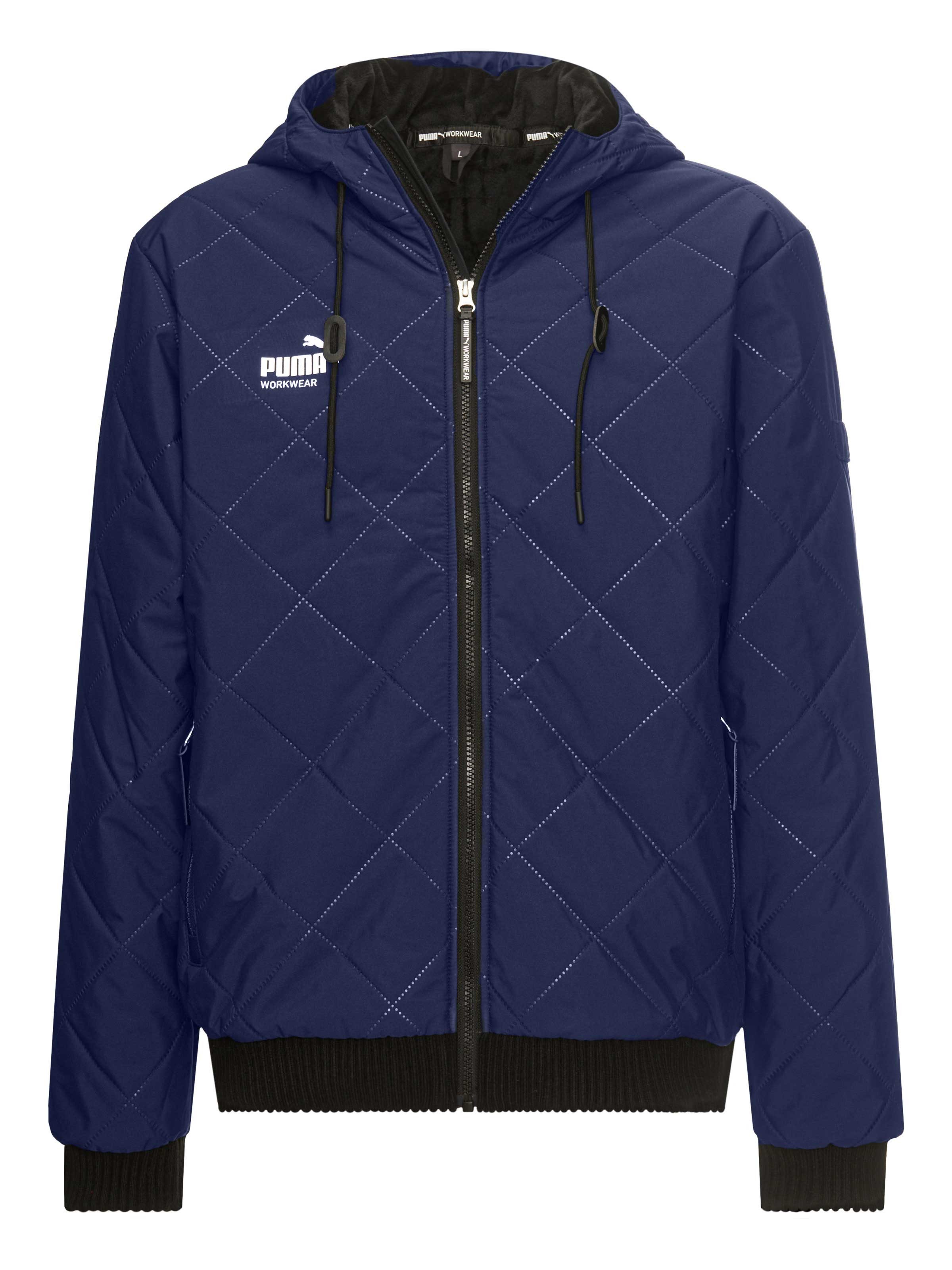 PUMA Workwear Winterjacke ESSENTIALS mit Kapuze und Steppmuster