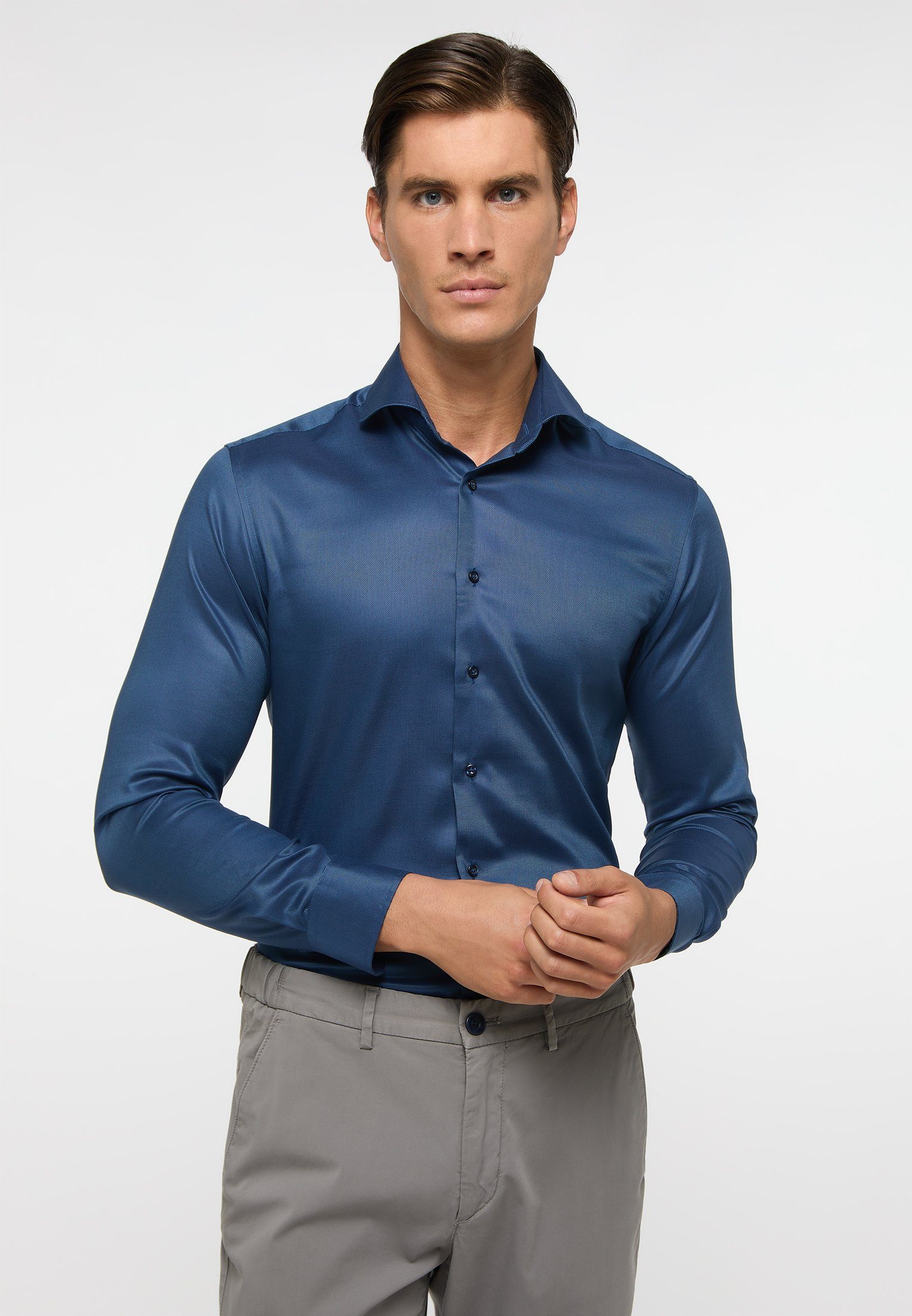 Eterna Langarmhemd SLIM FIT EASY IRON günstig online kaufen