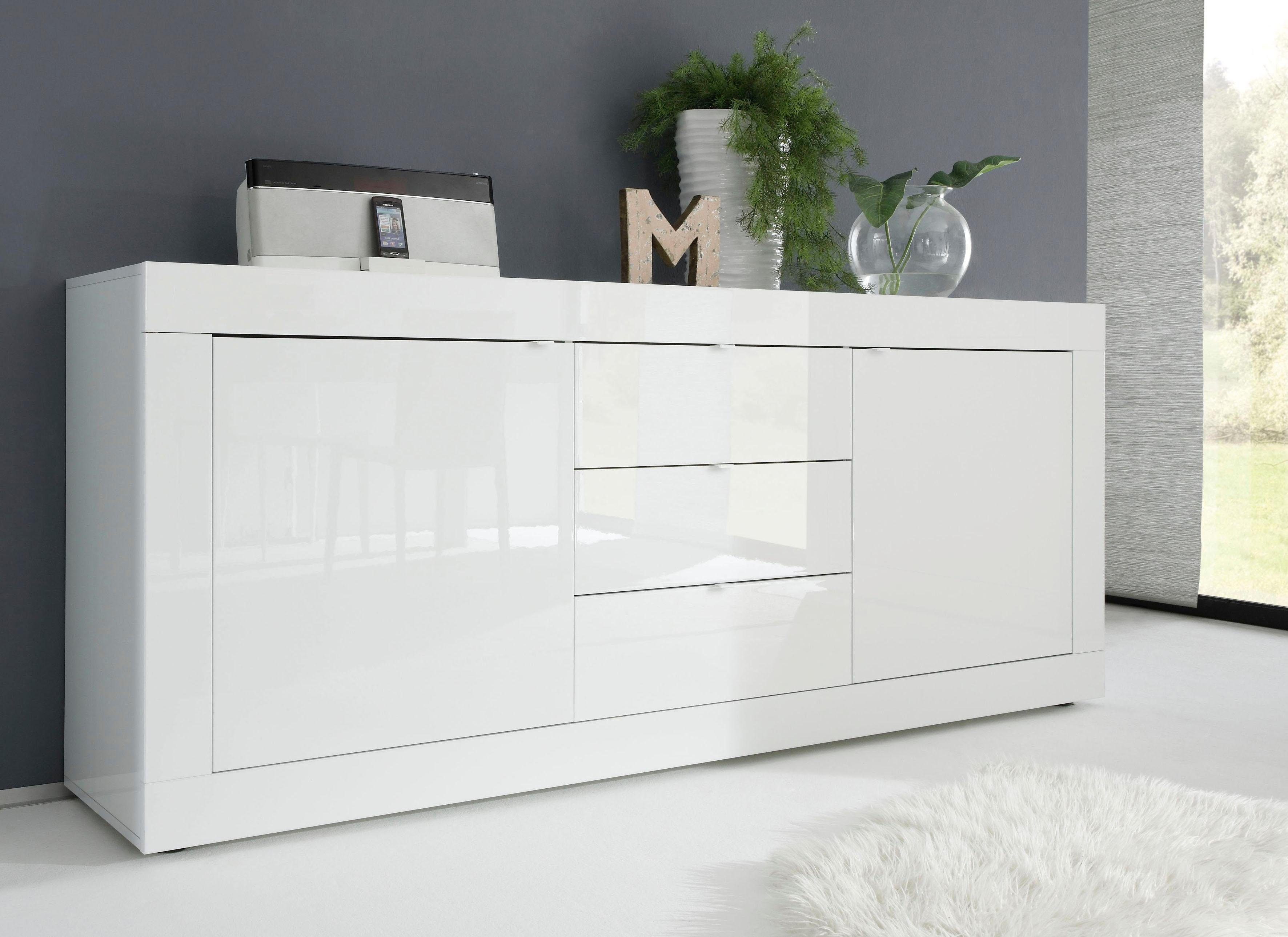 INOSIGN Sideboard Basic Breite 210 cm, Kommode 2 Türen, 3 Schubkästen, Anri günstig online kaufen