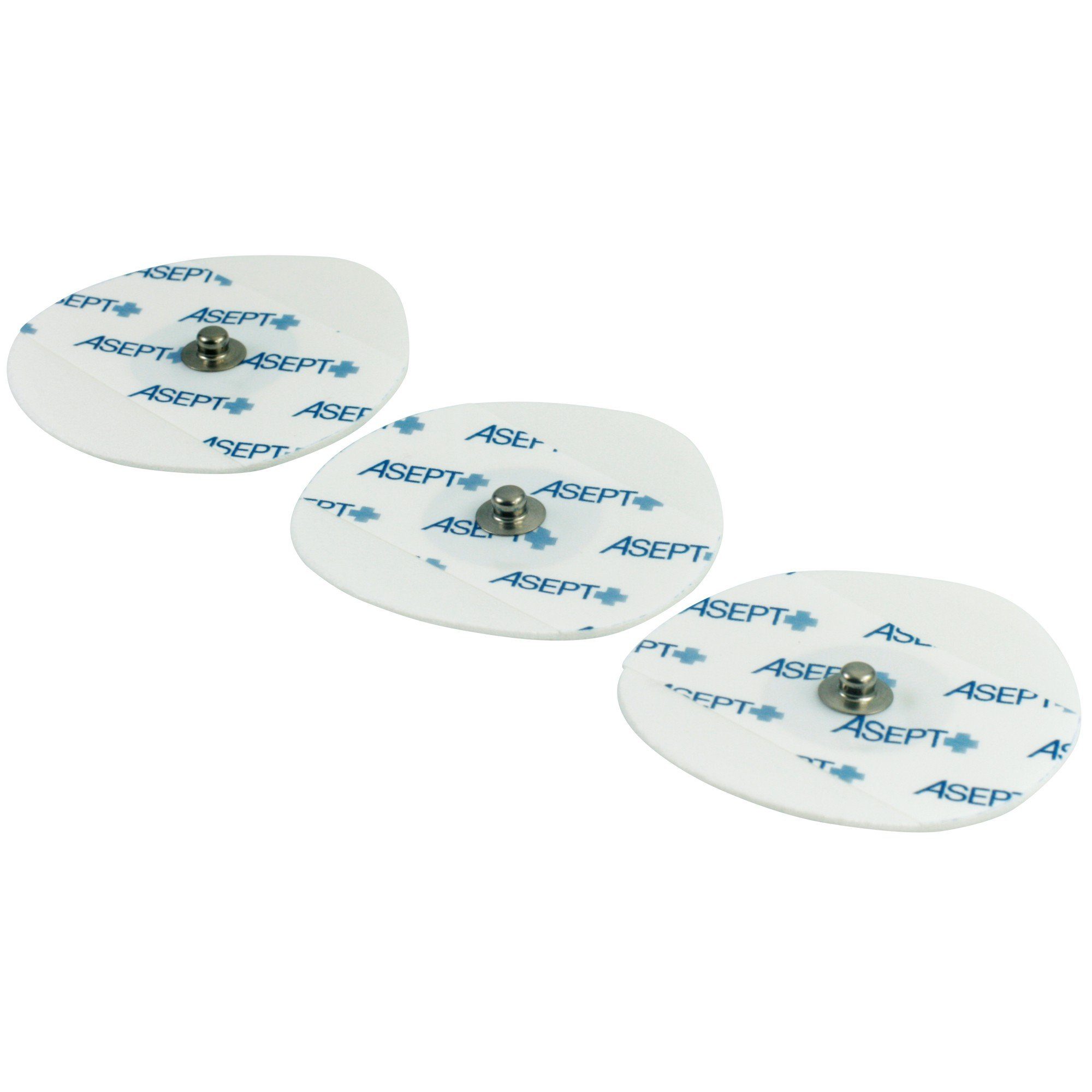 SANISMART Elektrodenpads Elektroden für EKG mit runder Form, Festgel-Elektroden für Erwachsene
