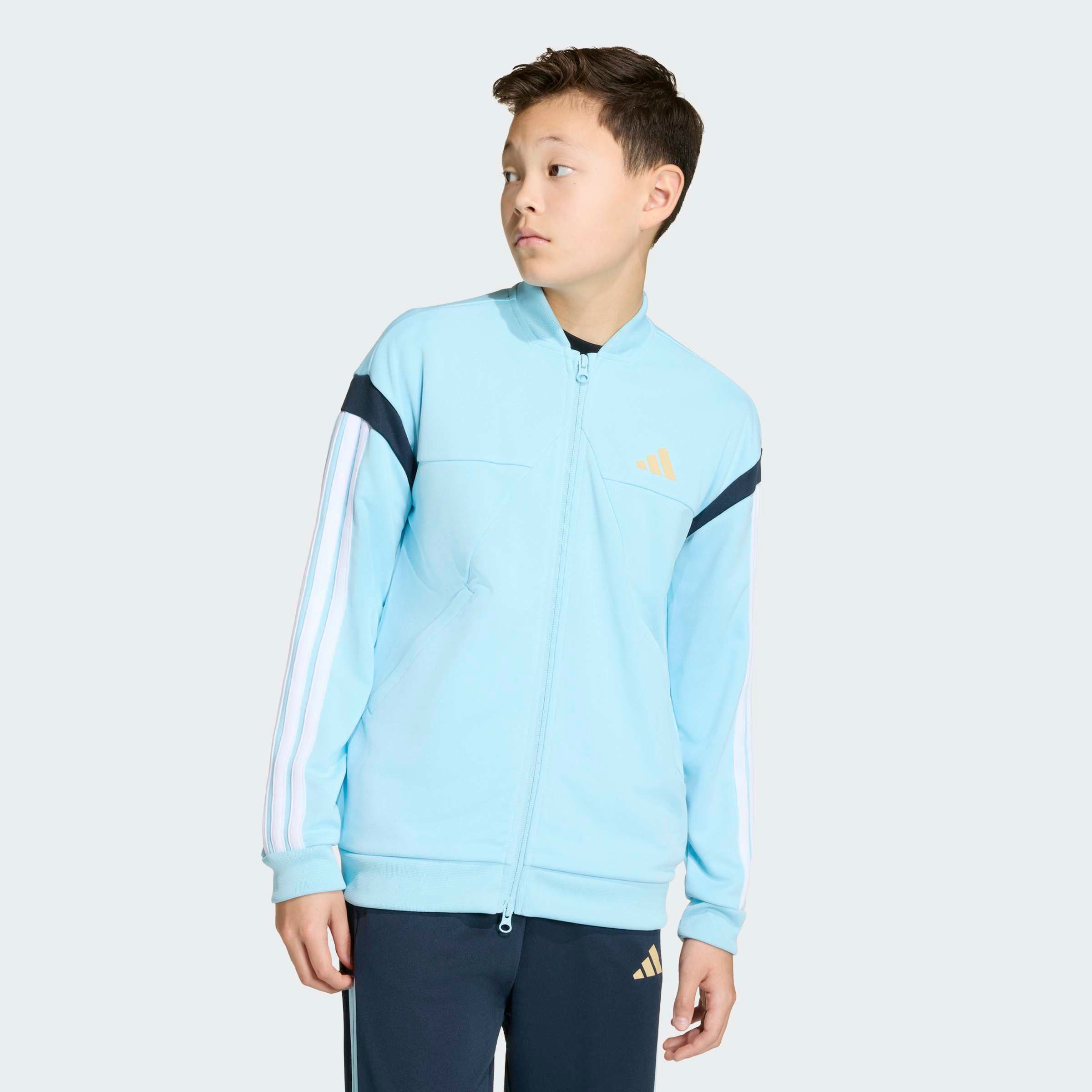 adidas Sportswear Trainingsjacke J HOT für Kinder, mit Reißverschluss, aus Polyester