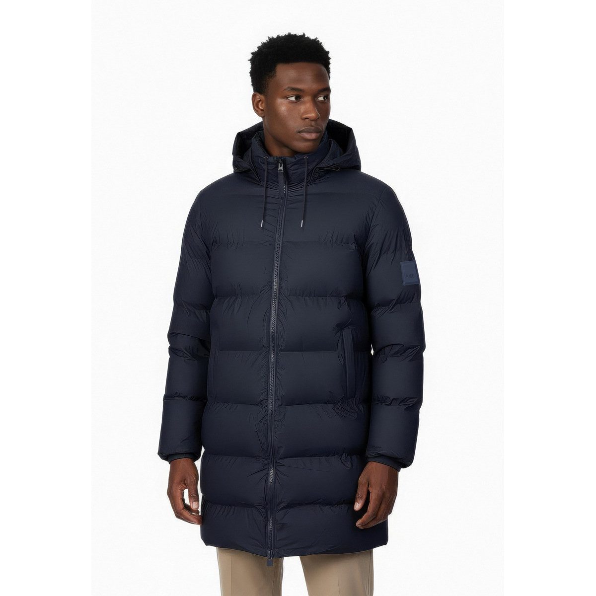 Rains Steppjacke Alta Longer Puffer Jacket W3T3 Unisex Erwachsene (1-St) Winterjacke, Übergangsjacke, Windjacke, Outdoorjacke, Mantel