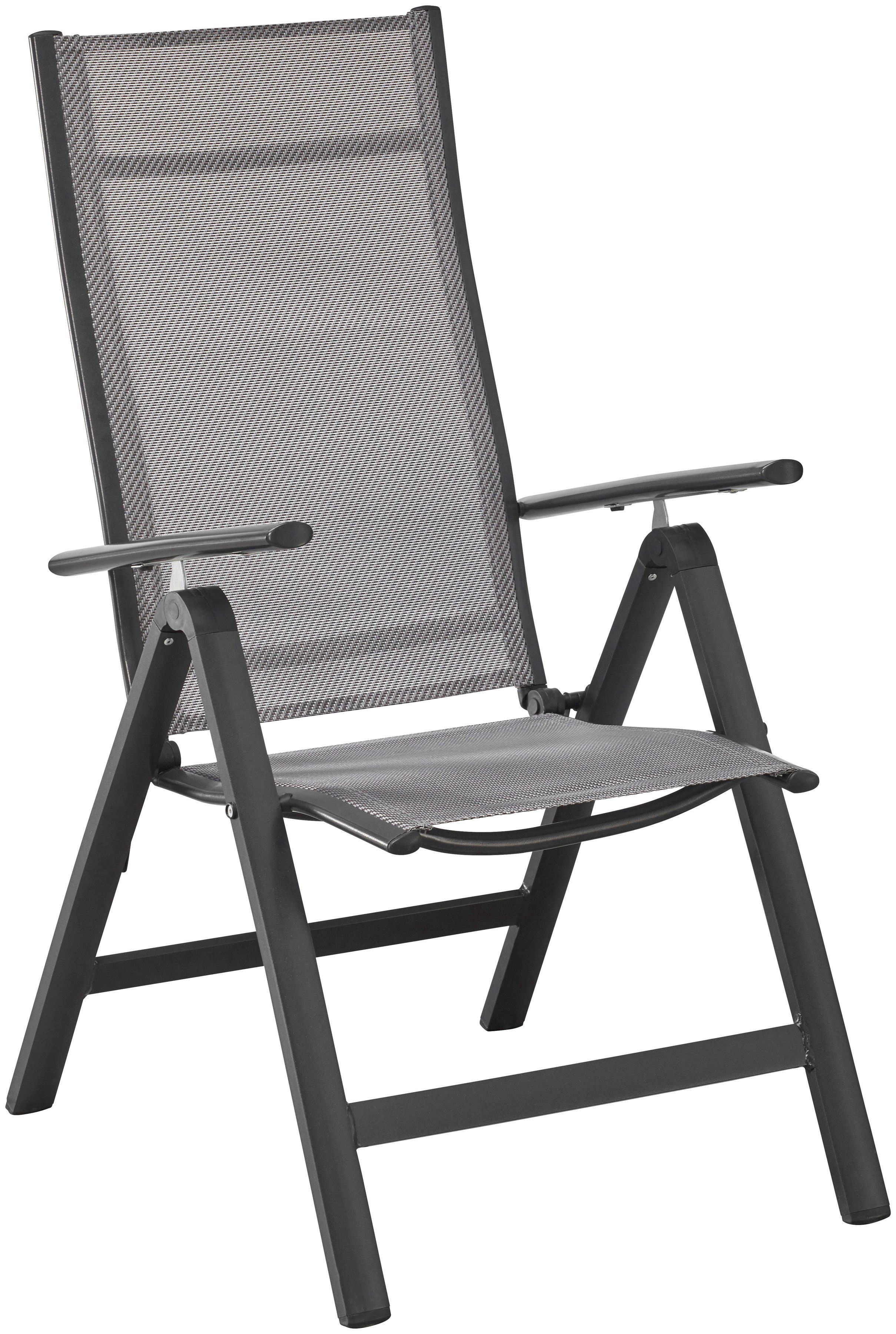 MERXX Gartenstuhl Amalfi, TOPSELLER! (Set, 2 St), 2er Set, Alu/beschichtetes Textil, verstellbar