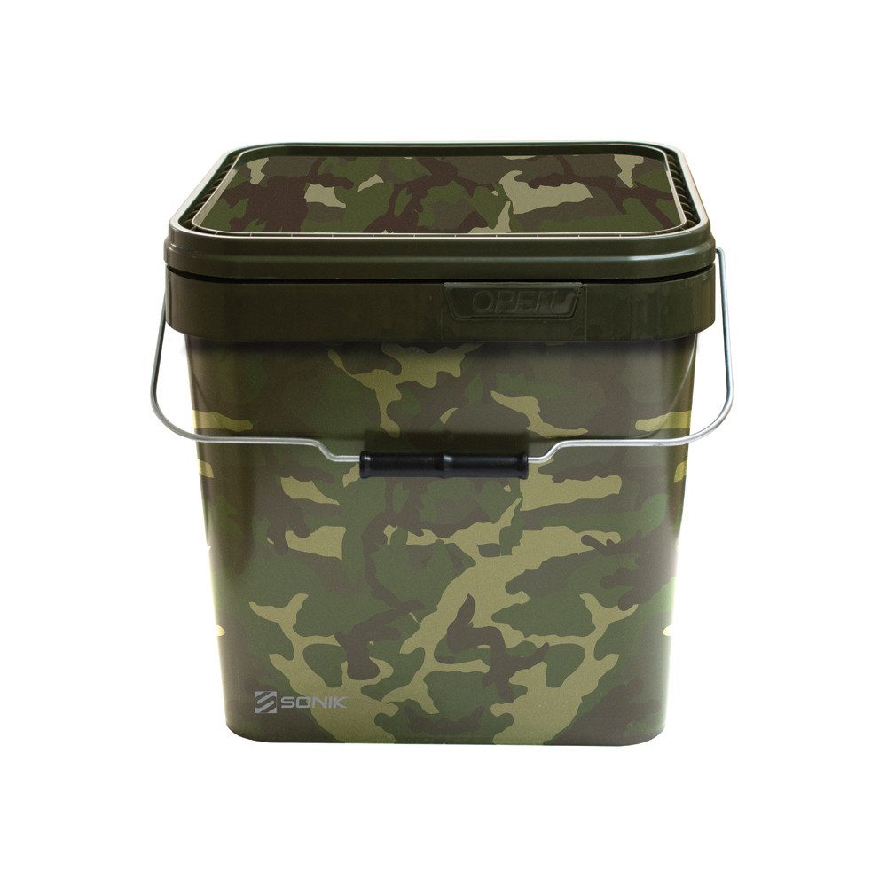 Sonik Angelkoffer Sonik Camo Square Bucket 5L - Futtereimer
