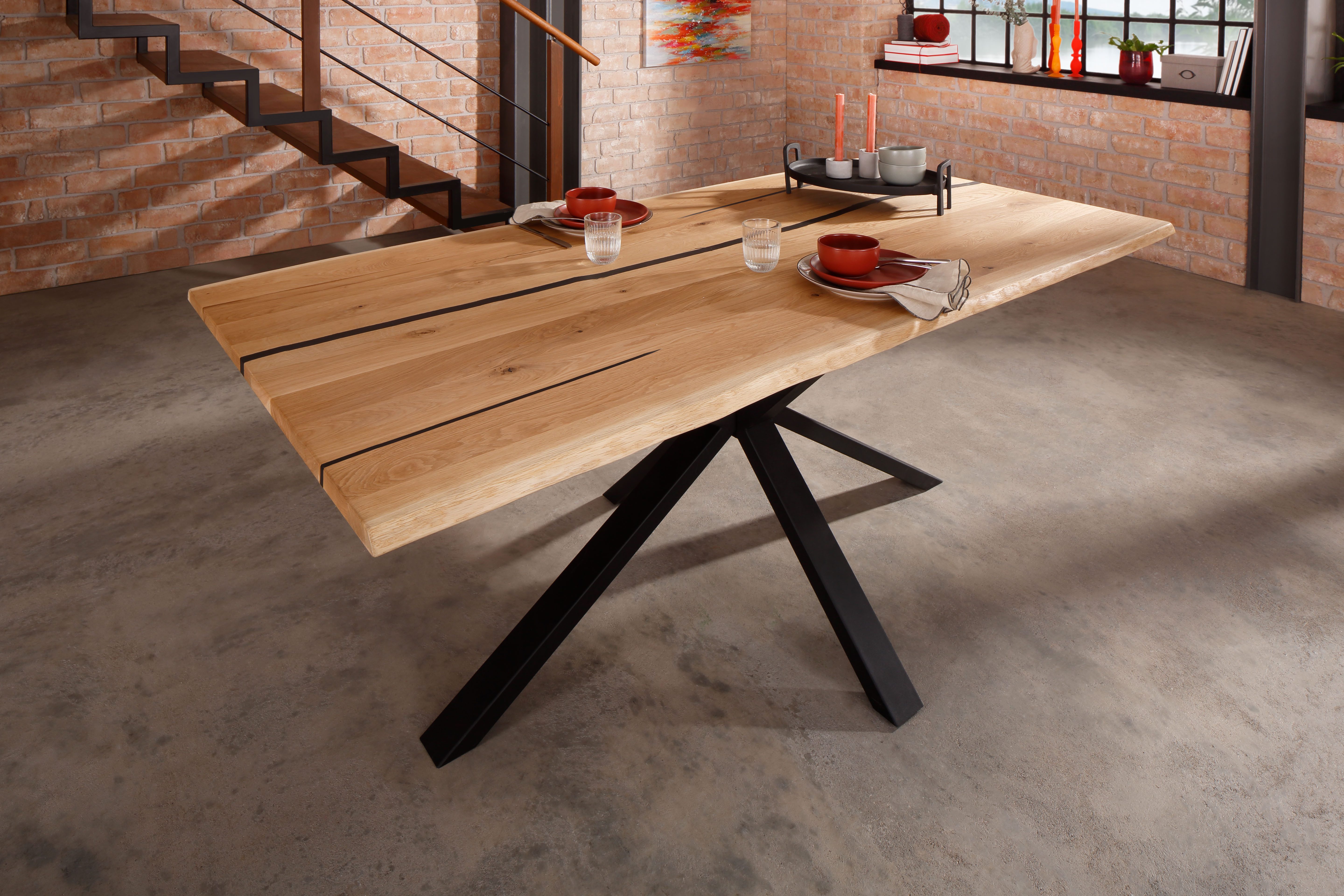 Woodroom Esstisch Gotha (Wildeiche massiv geölt), Tisch, Esszimmertisch günstig online kaufen