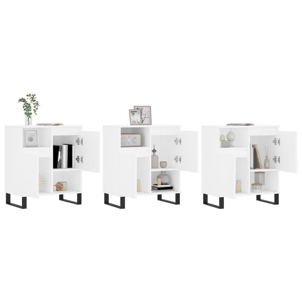 vidaXL Sideboard Sideboards 3 Stk. Weiß günstig online kaufen