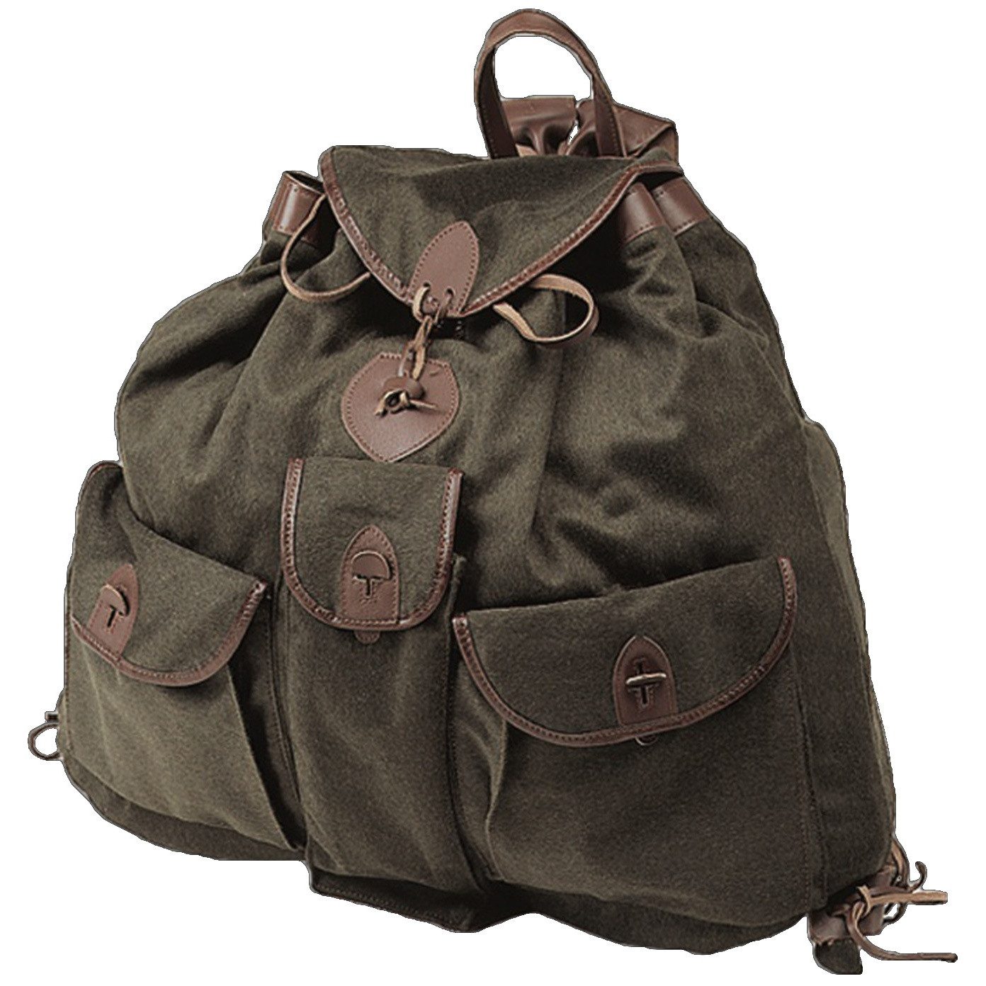 Fritzmann Trekkingrucksack Lautloser Jagdrucksack Loden geräuschlos, ganz ohne Metall von Oefele