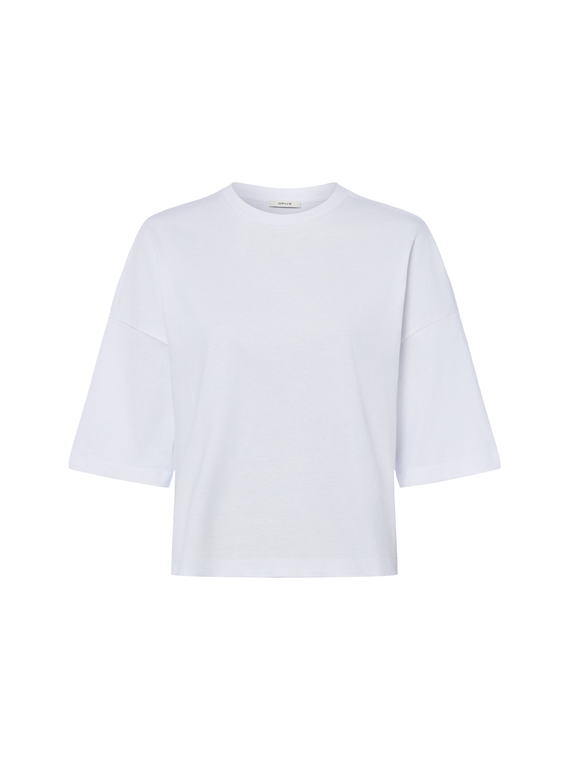 T-Shirt Boxy T-Shirt aus reinem Baumwolljersey