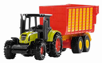 Siku Etiketten siku Claas Traktor mit Silagewagen 1650 Spielzeugauto