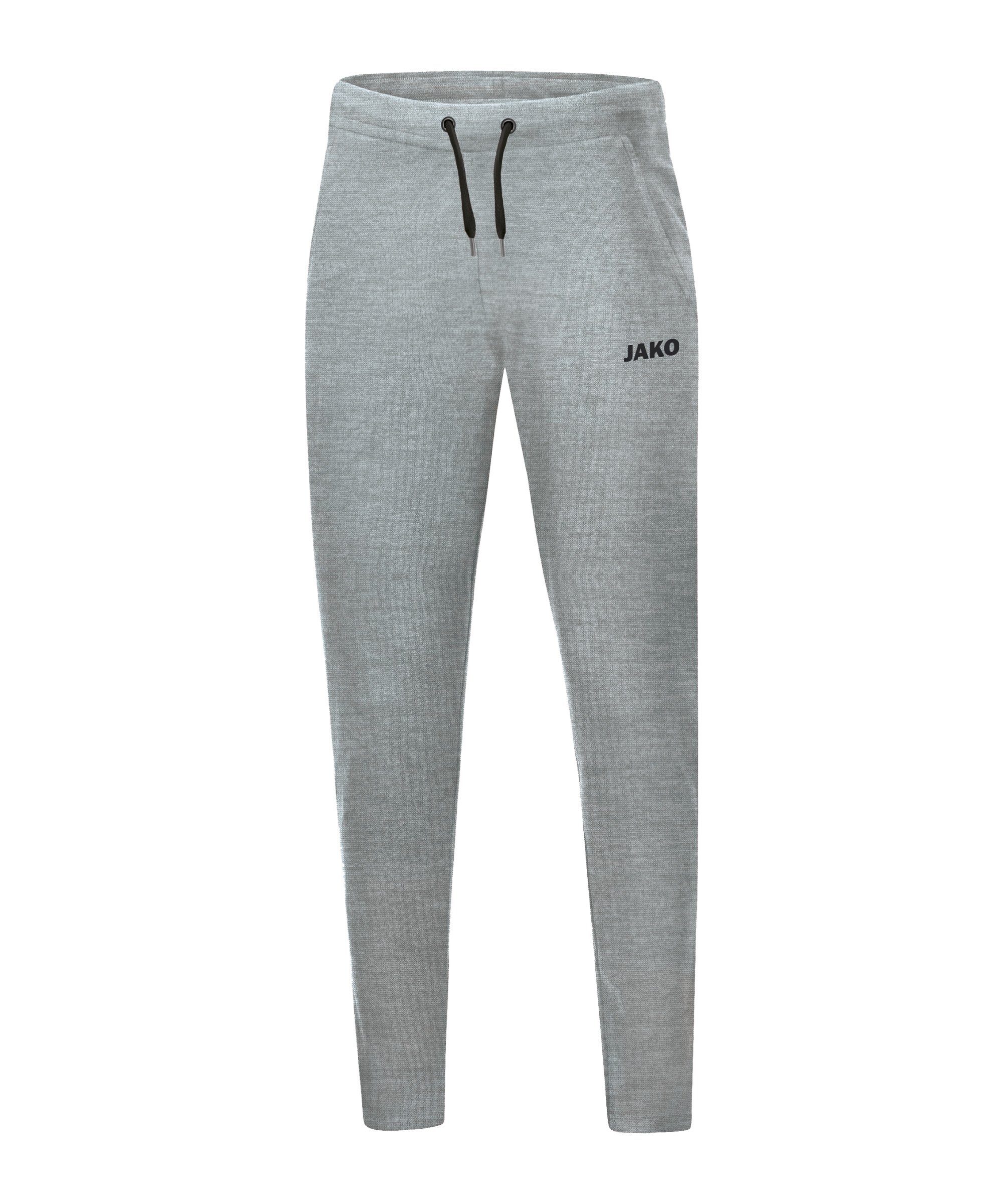 Jako Trainingshose Base Jogginghose Damen grau