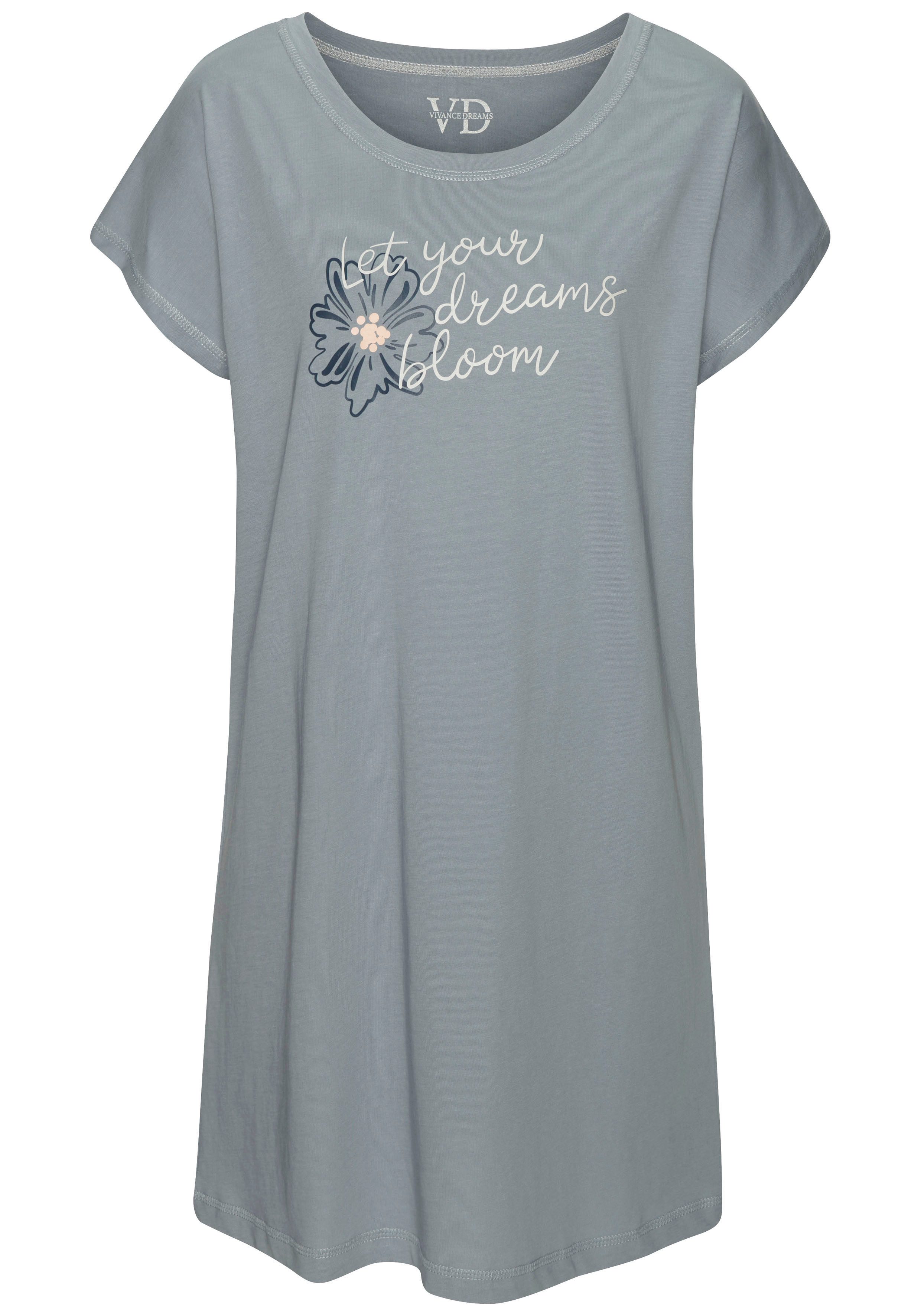 Vivance Dreams Nachthemd (1-teilig) mit schönem Frontprint