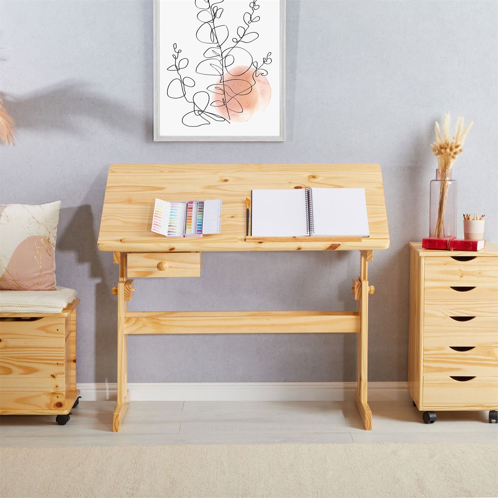 IDIMEX Kinderschreibtisch FLEXI, Kinderzimmer Lerntisch höhenverstellbar au günstig online kaufen