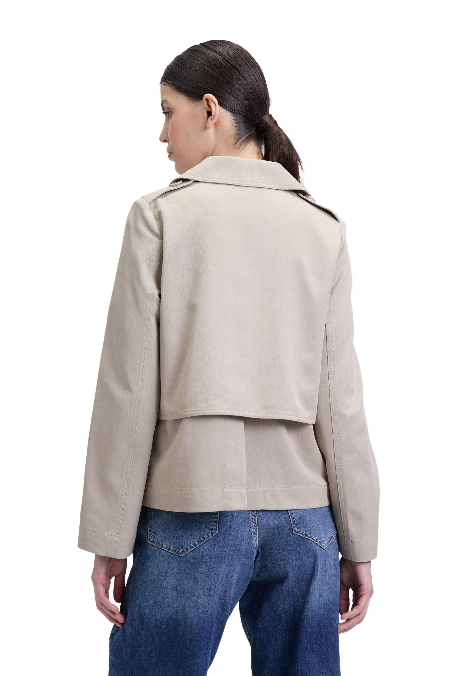 Cartoon Kurzblazer Damen mit Taschen Form