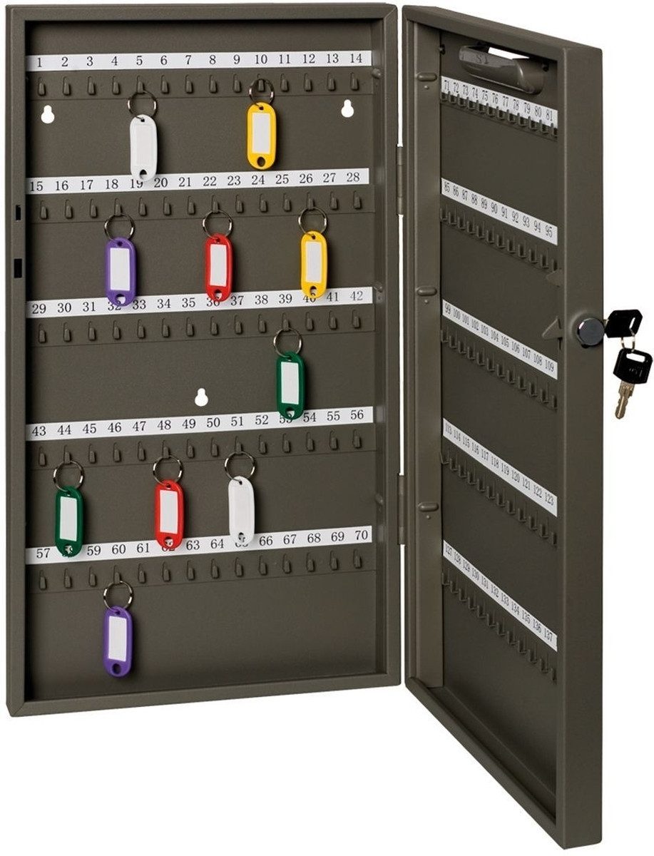 ALCO Schlüsselkasten Schlüsselschrank Stahlblech 270x50x390mm für 68 Schlüssel anthrazit