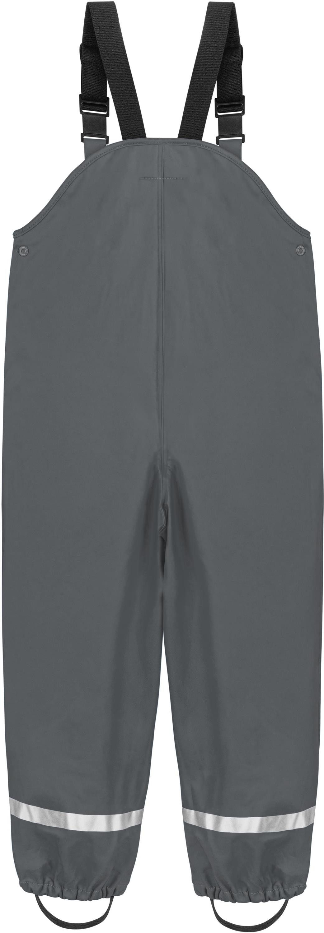 normani Regenhose Baby Regenhose mit Hosenträgern 'Skjolden' Wasserdichte Kinderhose Matschhose Buddelhose mit Reflektoren