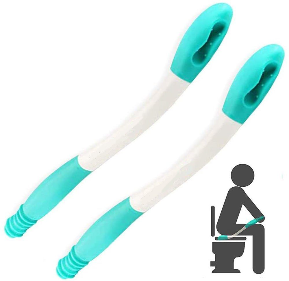 zggzerg Körperbürste Pack of 2 Wiping Aid for Buttocks, Toilet Aid for Seniors