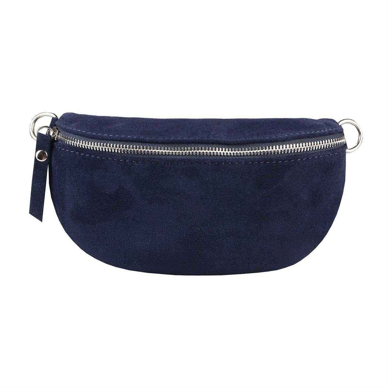 ITALYSHOP24 Bauchtasche Damen Leder Gürteltasche Hüfttasche CrossBody Handytasche, als Schultertasche, CrossOver, Umhängetasche tragbar