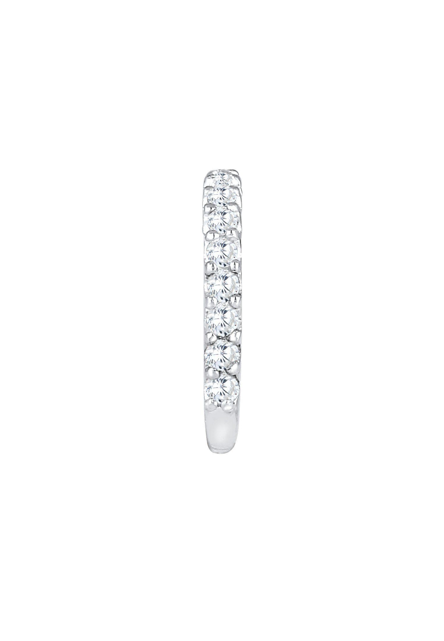 Elli Single-Ohrhaken Earcuff Zirkona Kristalle Trend Single 925 Silber – Bild 2 von 5