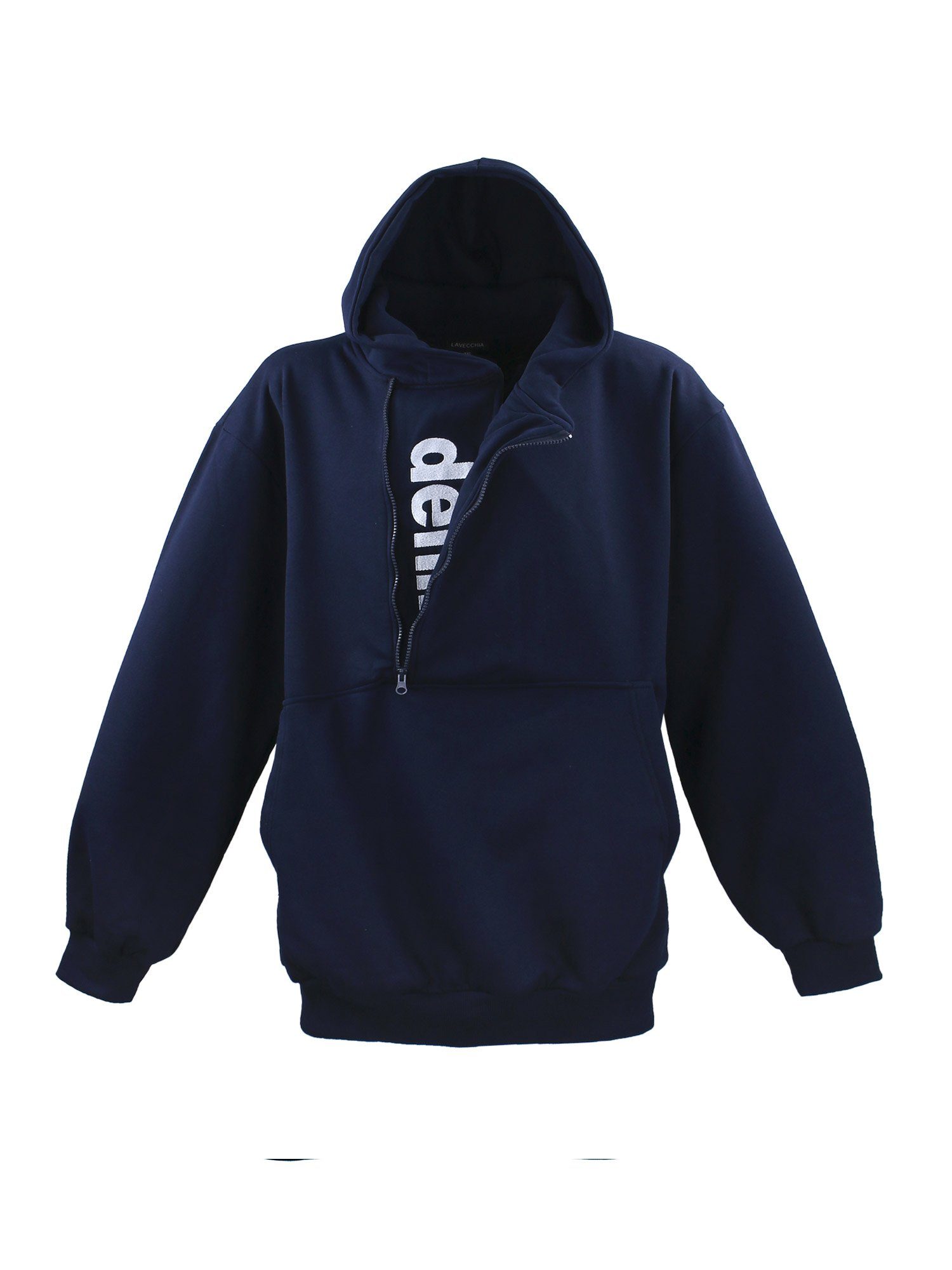 Lavecchia Hoodie Pullover LV-214 Hoodie Herren navy Übergrößen Kapuzensweatjacke