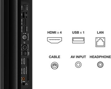 TCL 55C731X2 QLED-Fernseher (139 cm/55 Zoll, 4K Ultra HD, Google TV, Smart-TV, 4K HDR Pro, Dolby Atmos, HDMI 2.1, Metallgehäuse, ONKYO-Sound)