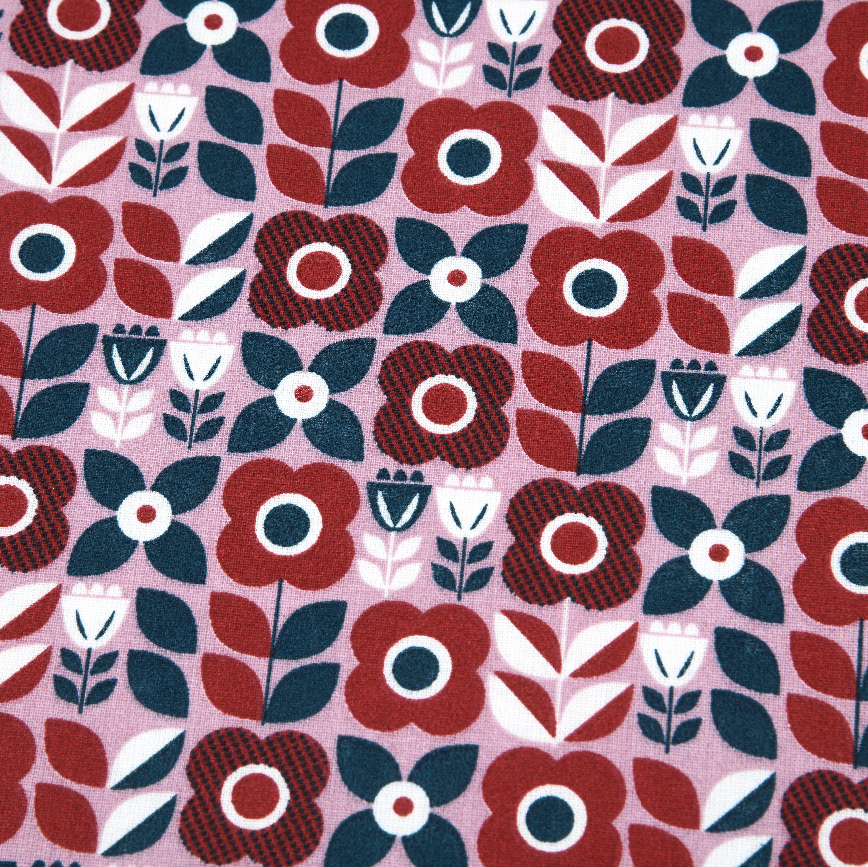 MAGAM-Stoffe Stoff "Nico", Retro Kinder Baumwollstoff aus Frankreich ÖKO-TEX Meterware ab 50cm