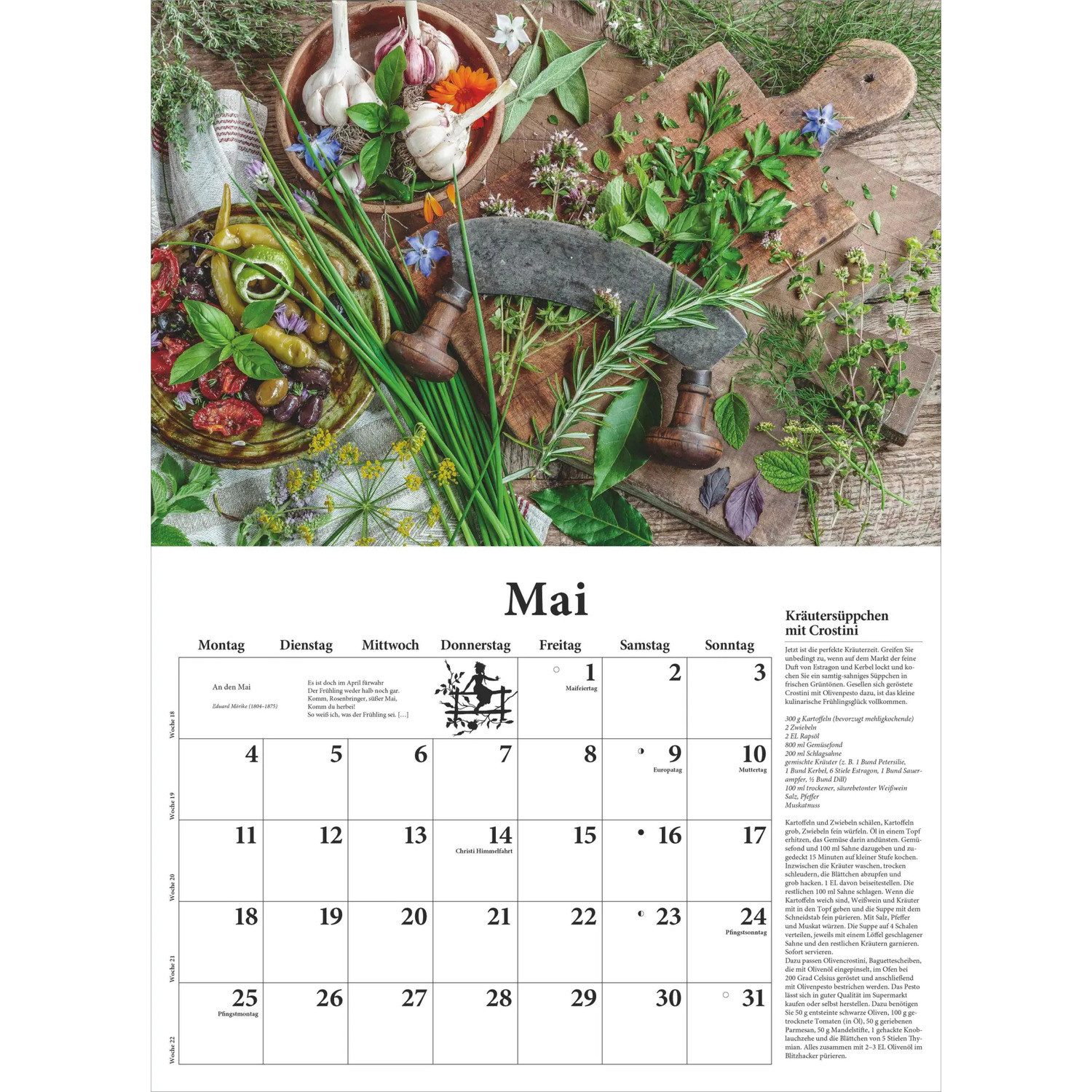 DUMONT Wandkalender DUMONTS neuer Küchenkalender 2026