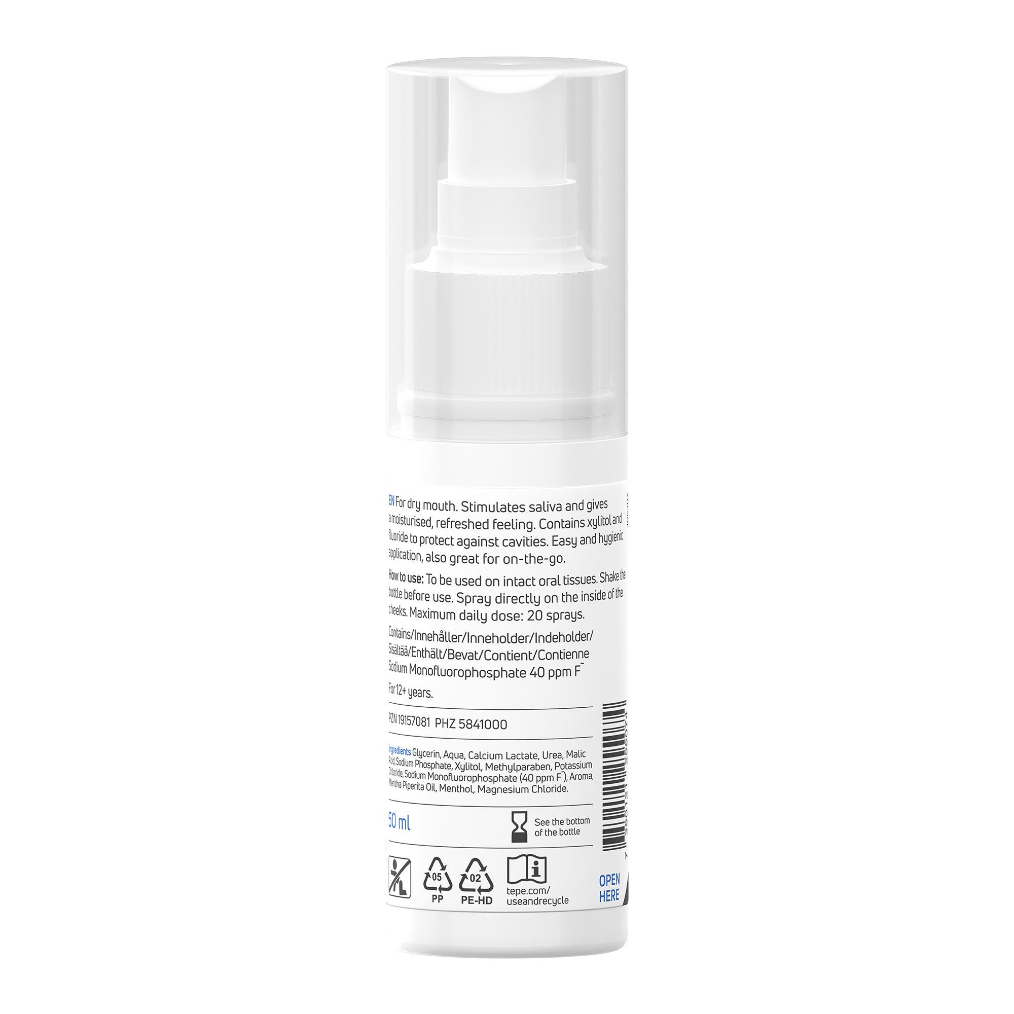 TePe Mundwasser Feuchtigkeitsspendendes Mundspray bei Mundtrockenheit, (2er Set, 2-tlg)