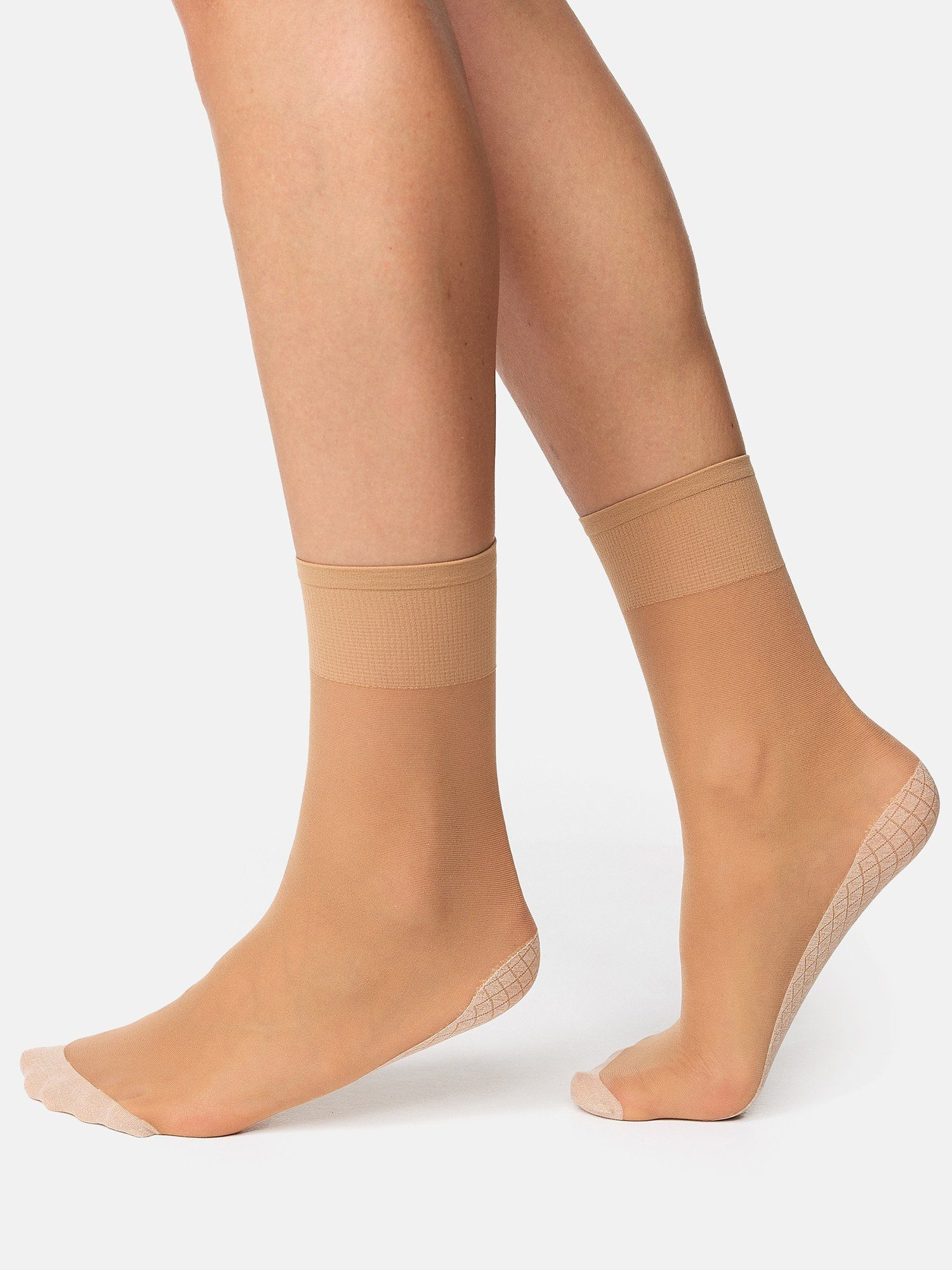 Nur Die Basicsocken Baumwollsohle günstig uni (10-Paar) Socken amber